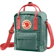 FJÄLLRÄVEN KÄNKEN SLING OLDALTÁSKA FROST GREEN-PEACH PINK